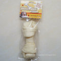 Dog Chew of 7"-8" White Puffy Flat Knot Bone for Dog